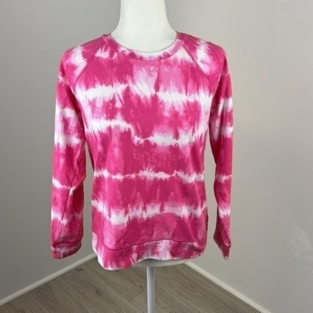 Michael Michael Kors Pink Tie Dyed Long Sleeve Top Size Small